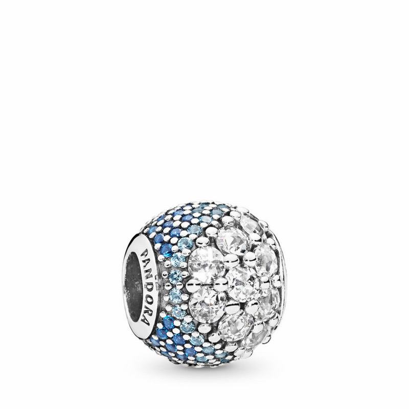 Pandora Blue Enchanted Pavé Charm Silver Egypt RT3251498